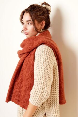Scarf knitted plain - camel h5 Picture2